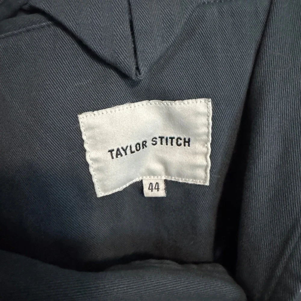 Taylor Stitch Foundation Sportcoat Mens 44 XL Navy Organic Cotton Twill Blazer